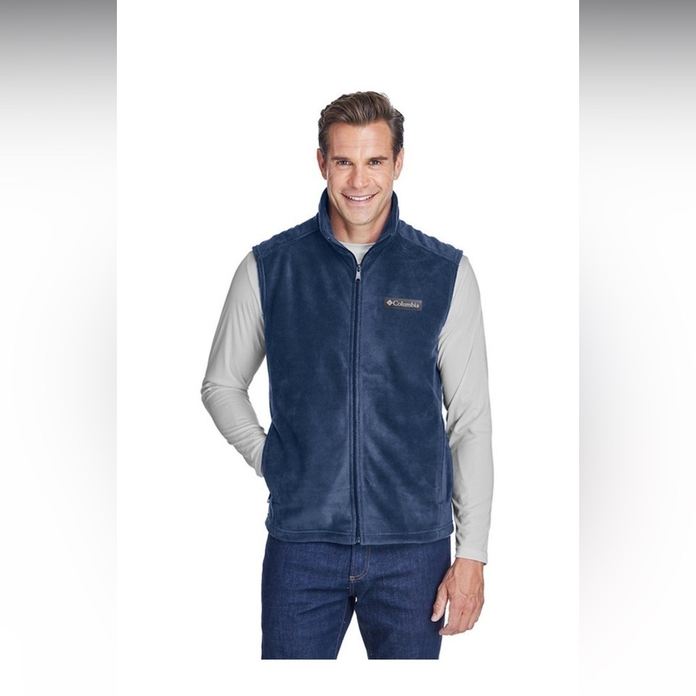 Columbia Men's Benton Spring Full-Zip Fleece Vest (with logo) Size Medium